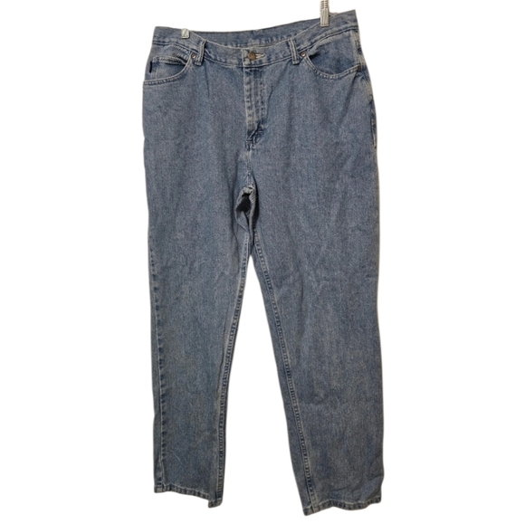 chic Pants - Vintage 90s Chic Blue Jeans Quility Icionic Size 16